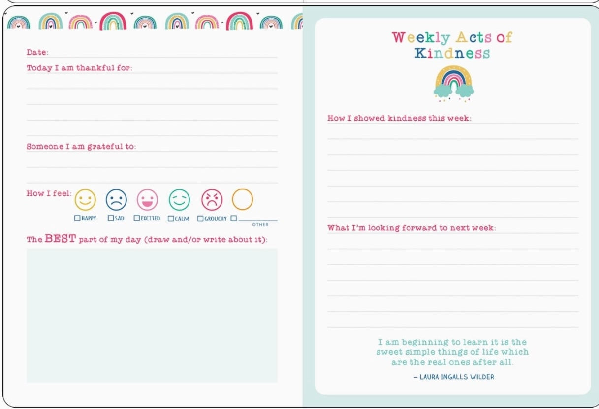 Daily Gratitude Journal For Kids