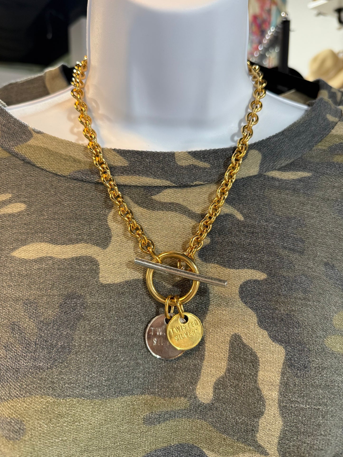 Twisted Toggle Necklace