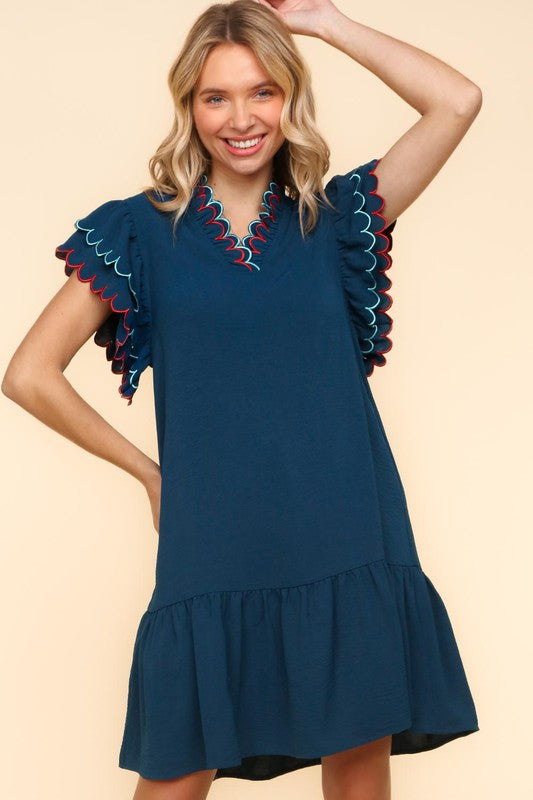 Nautical Navy Dress 2X Nautical Navy Dress 2X