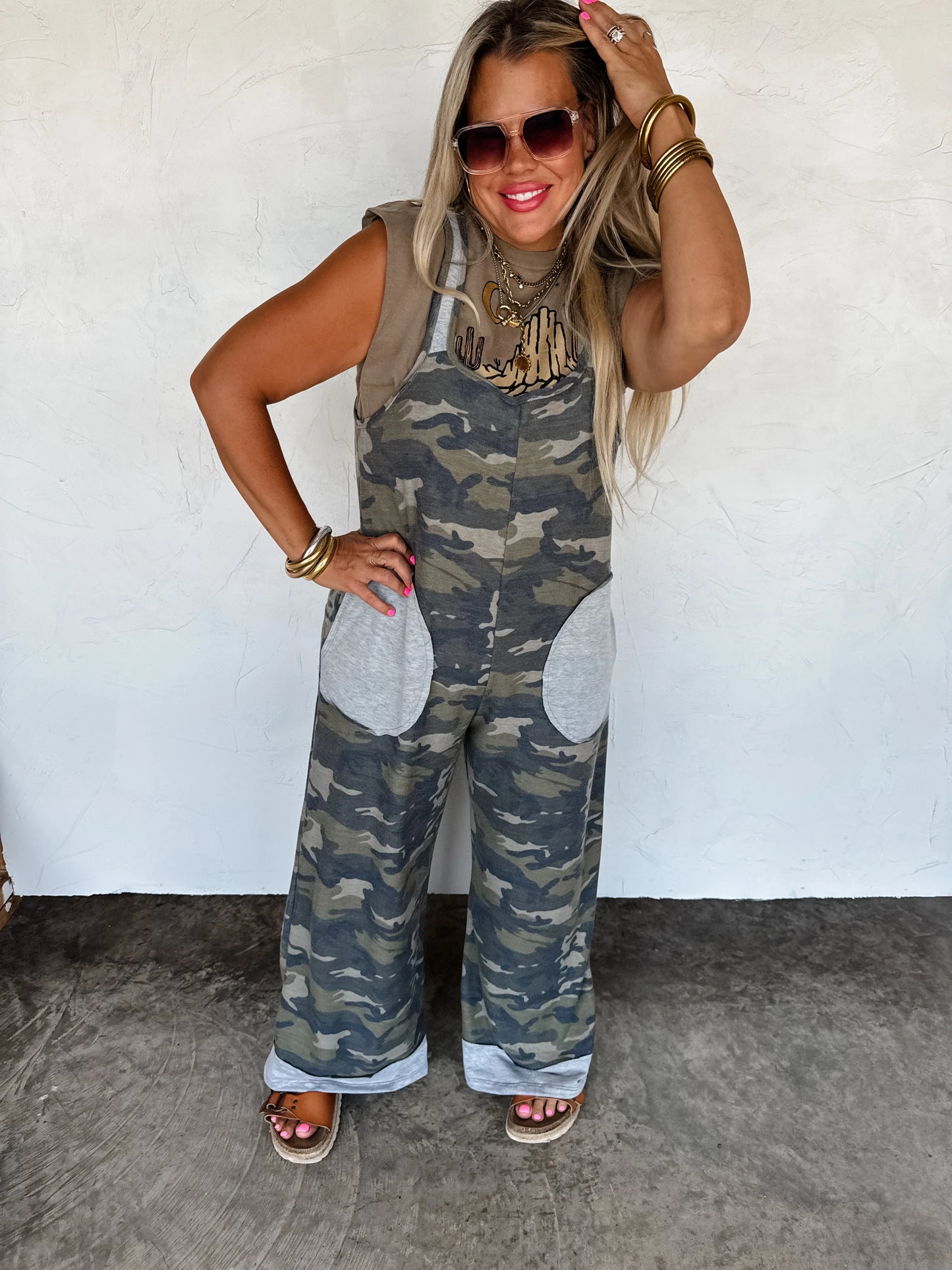 Camo Romper Overalls