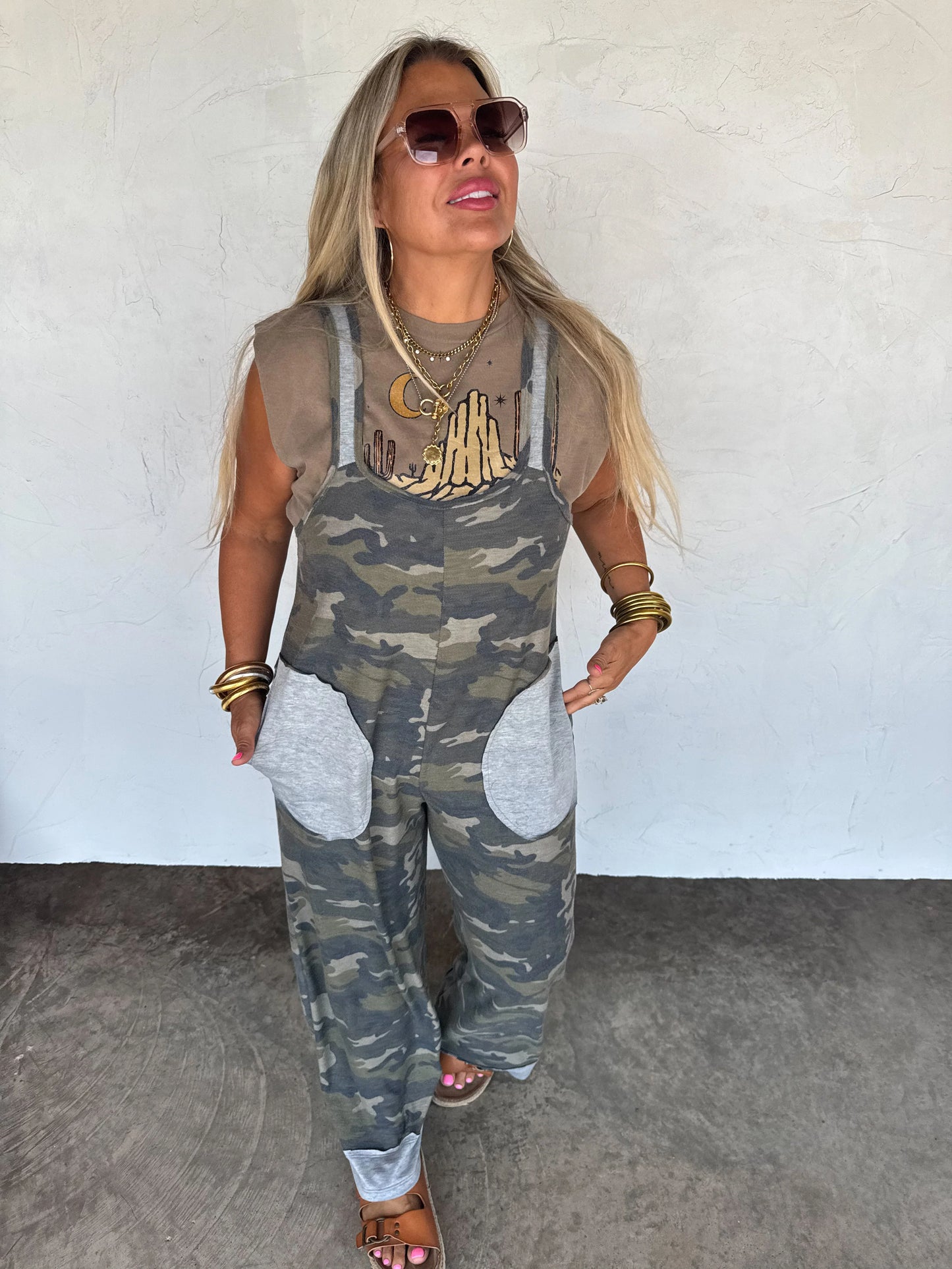 Camo Romper Overalls