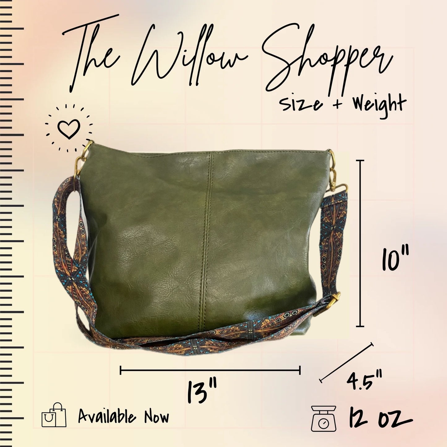 Willow Handbag in Dark Green