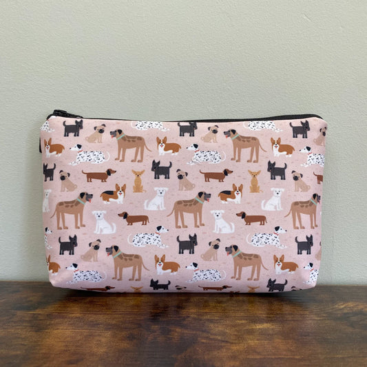 Carry All Pouch- Multi Dog Pink