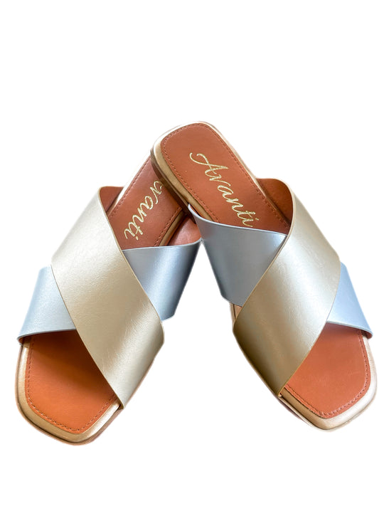 Gold & Silver Slide Sandal