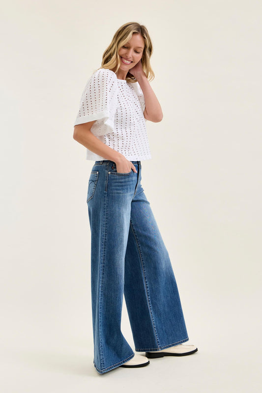 Judy Blue High Waist Palazzo Denim