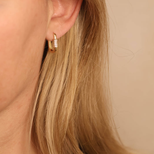 Carabiner Clicker Hoop Earrings
