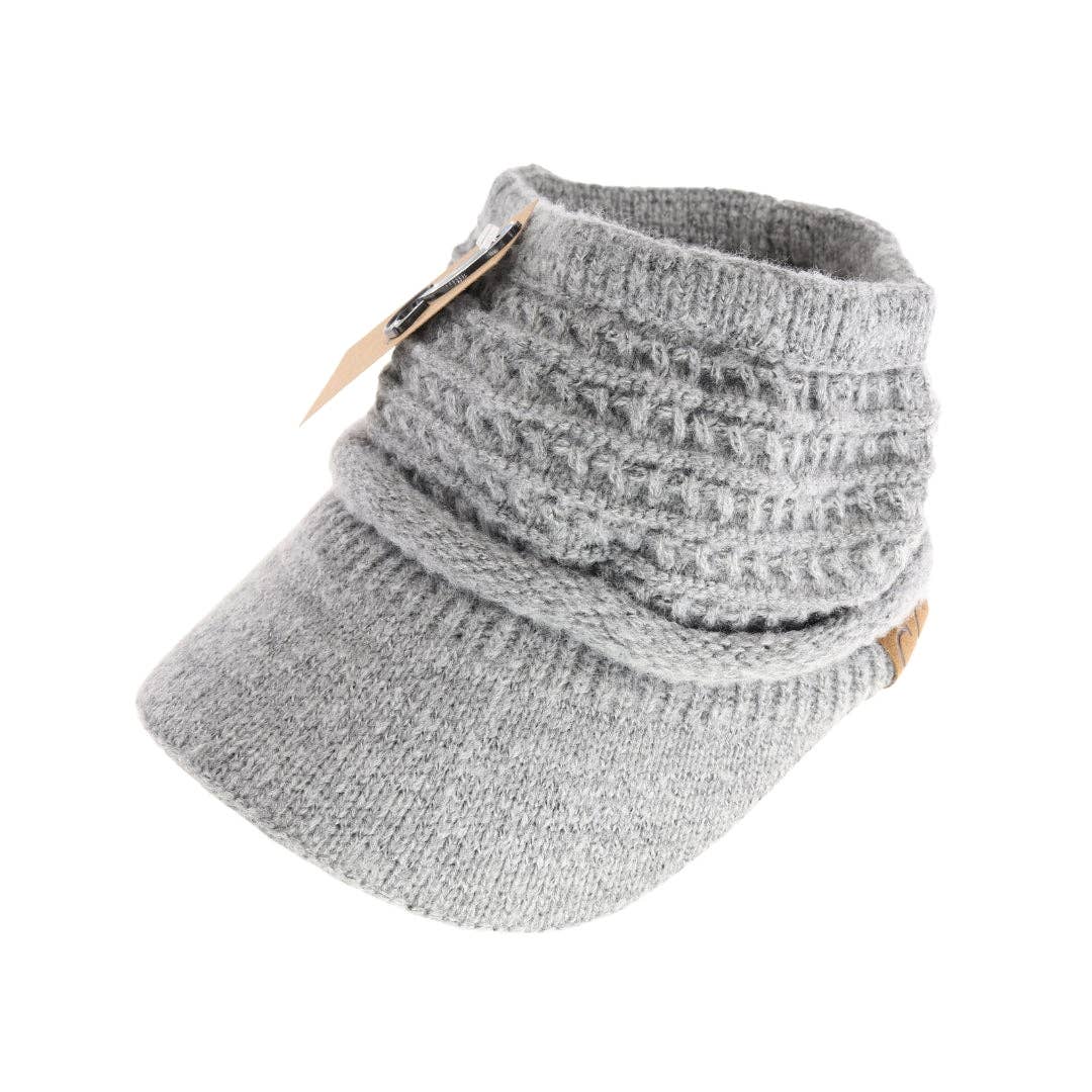 Knit Visor Hat