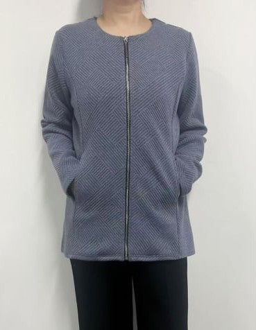 Cloud Blue Jacquard Jacket