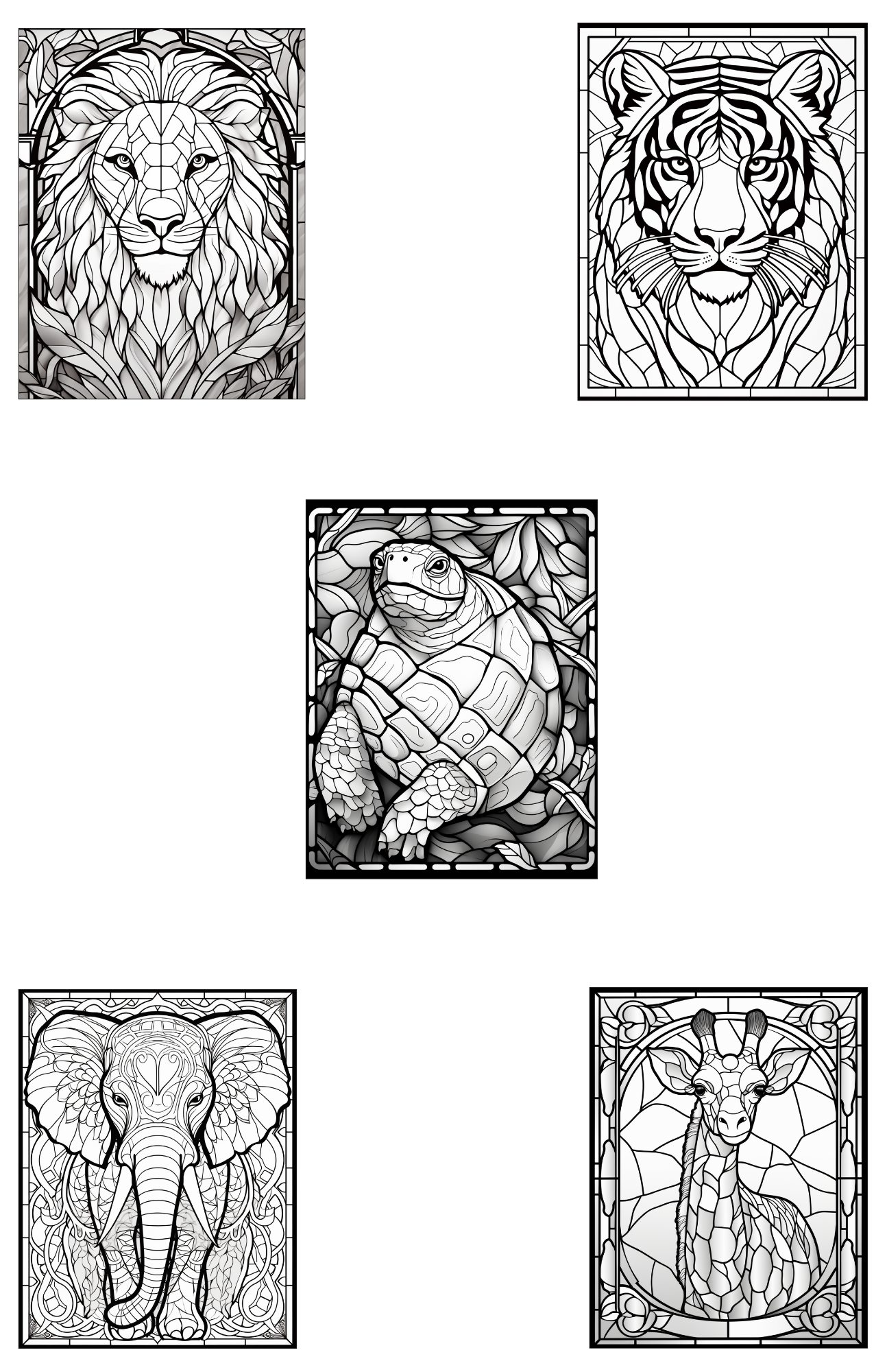 Adult Coloring Sheets Animals