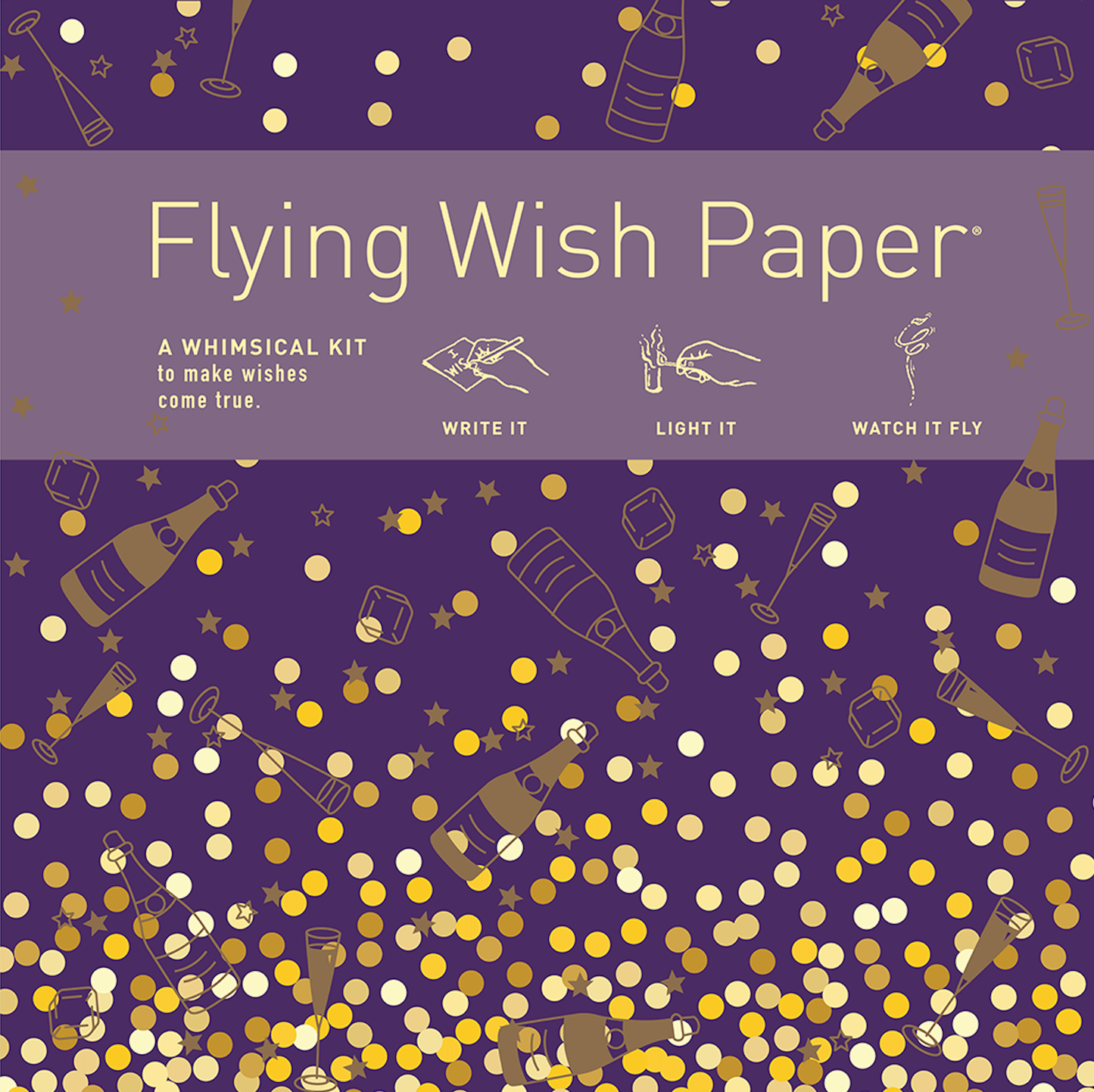 Flying Wish Paper Champagne Large Kit