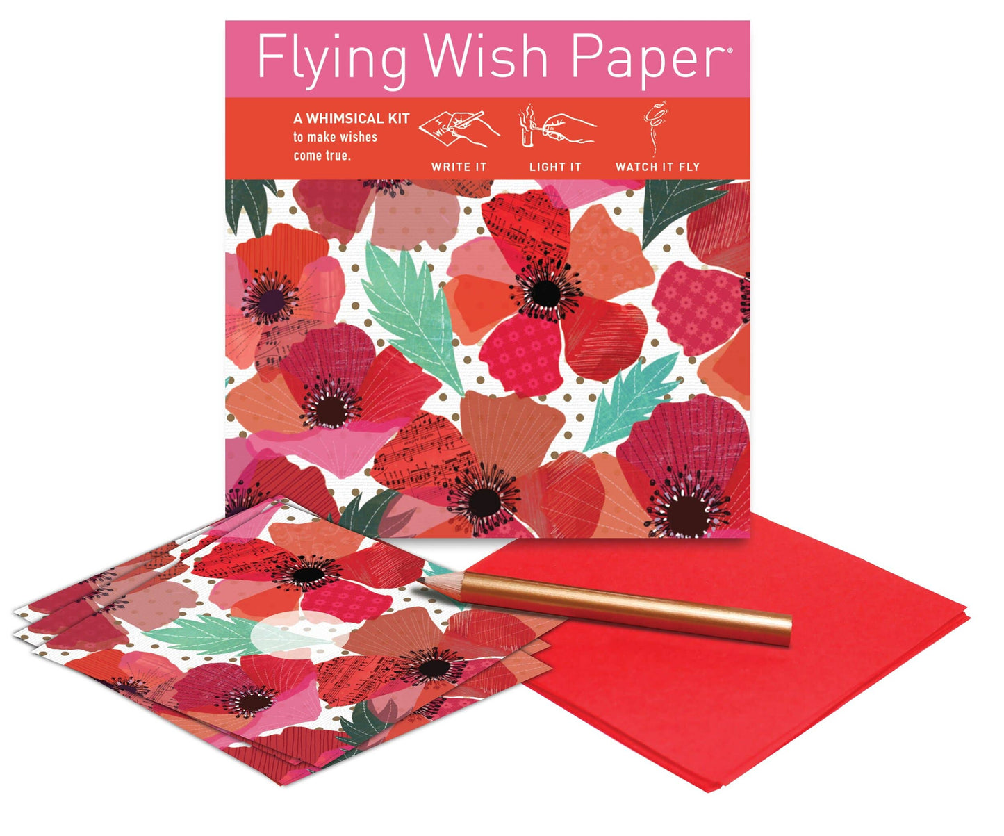 Flying Wish Paper Poppies Mini Kit