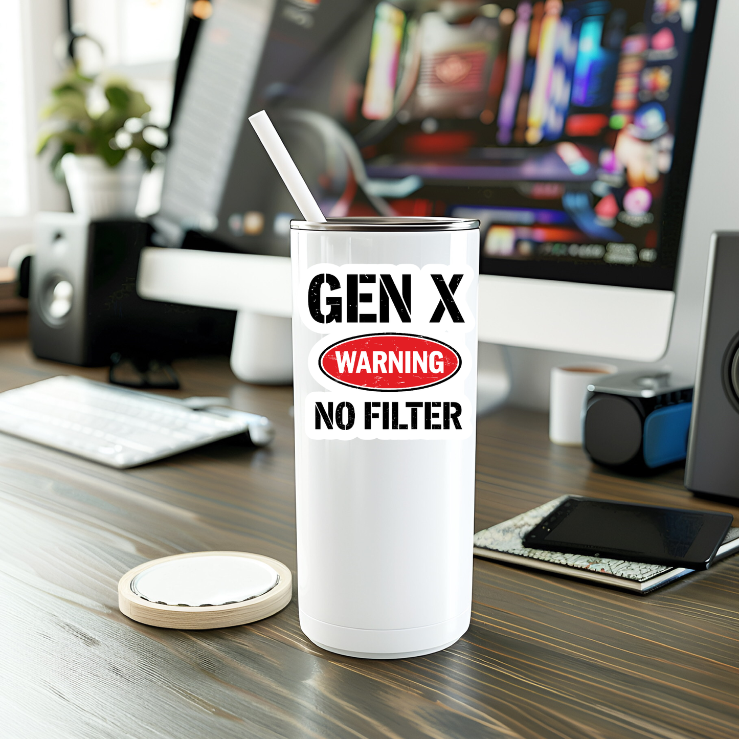 Gen X Warning Vinyl Sticker