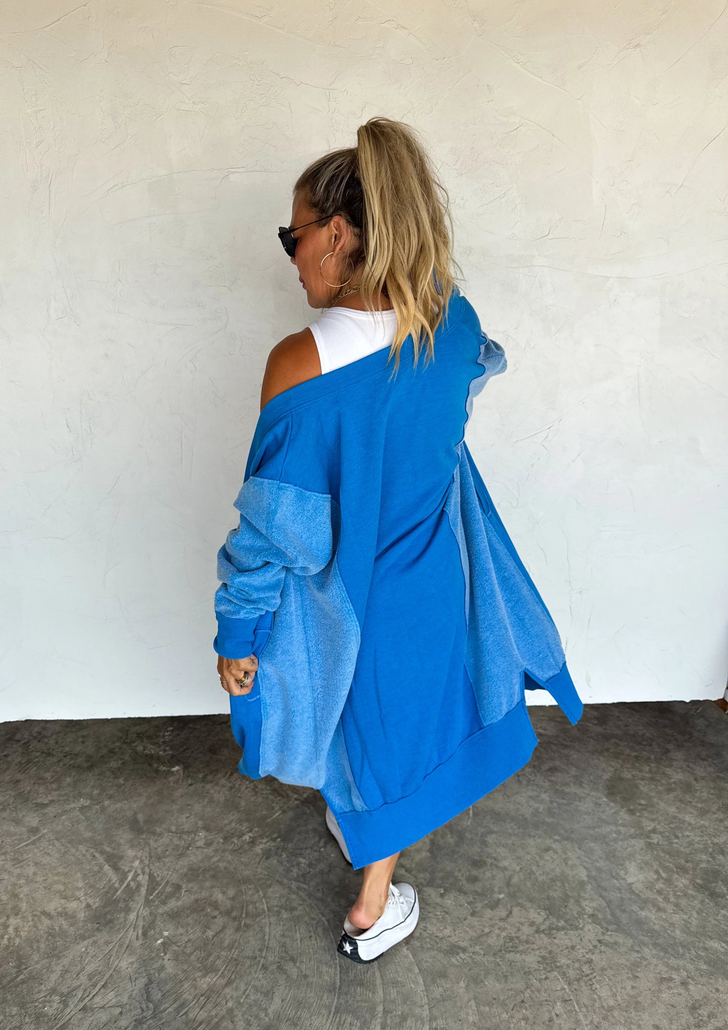 Sweatshirt Cardigan Duster
