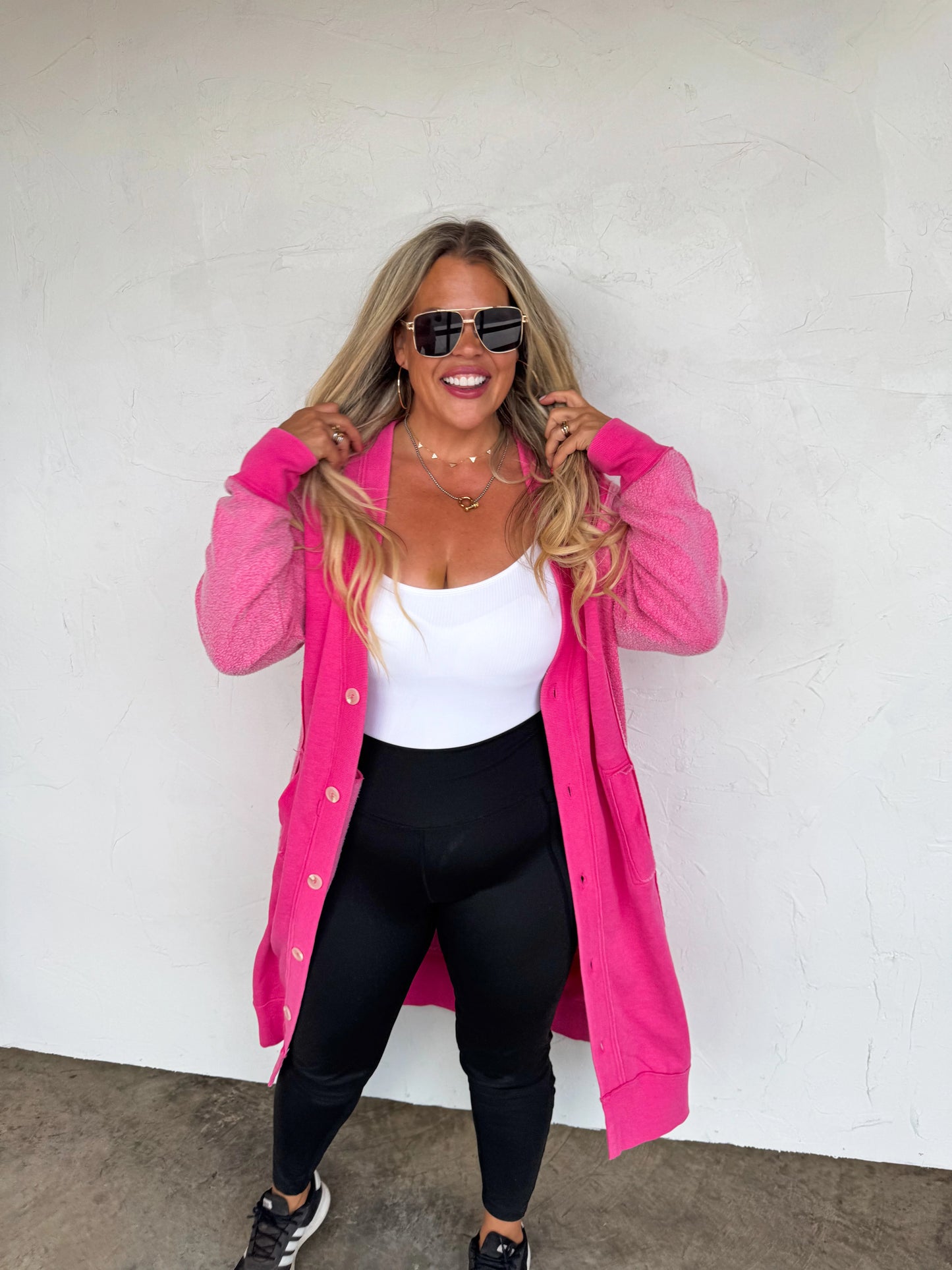 Sweatshirt Cardigan Duster