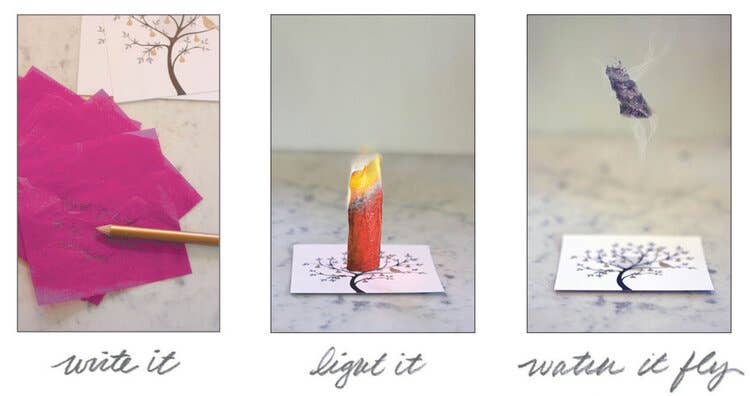 Flying Wish Paper Birthday Large Kit