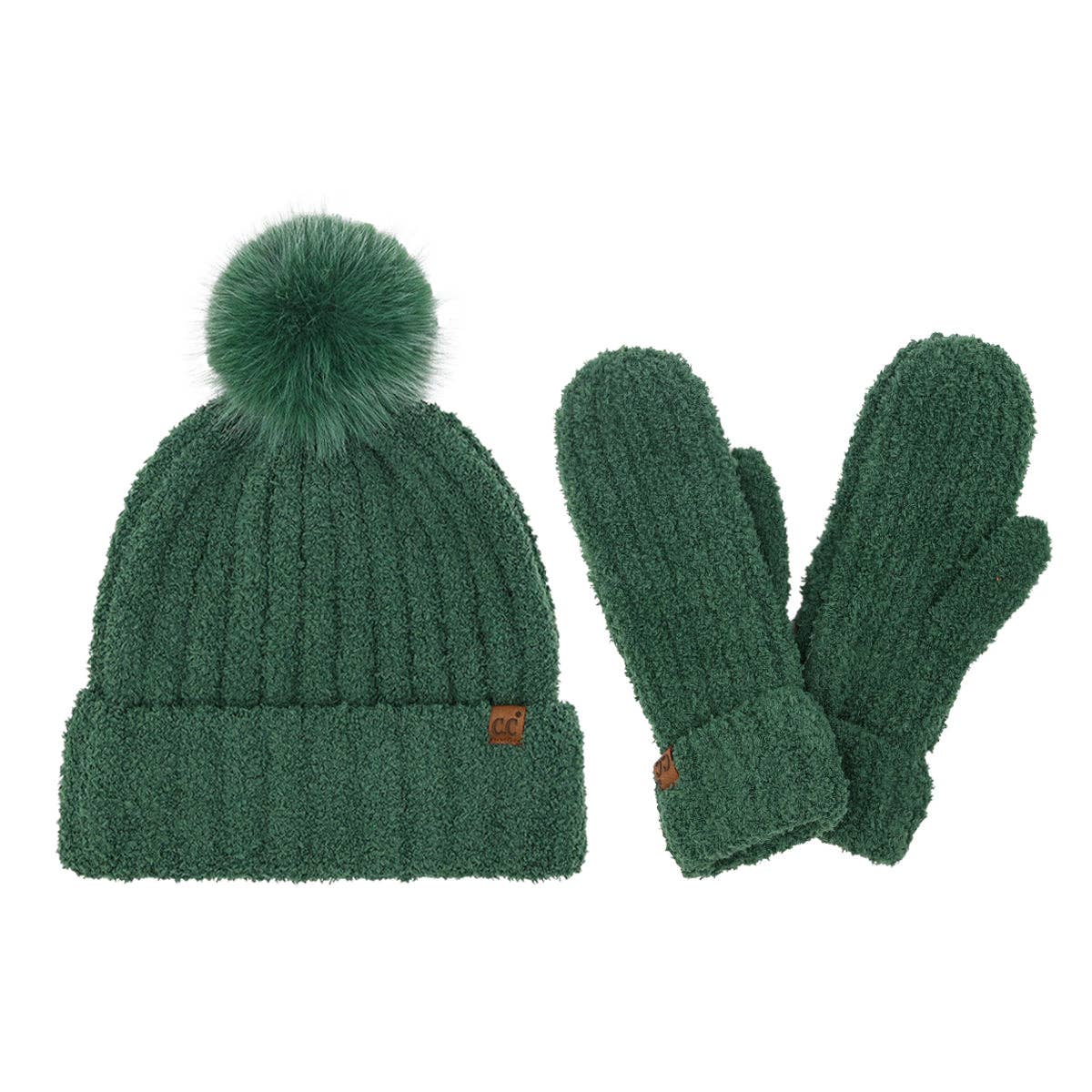 Cozy Yarn Hat and Mitten Set