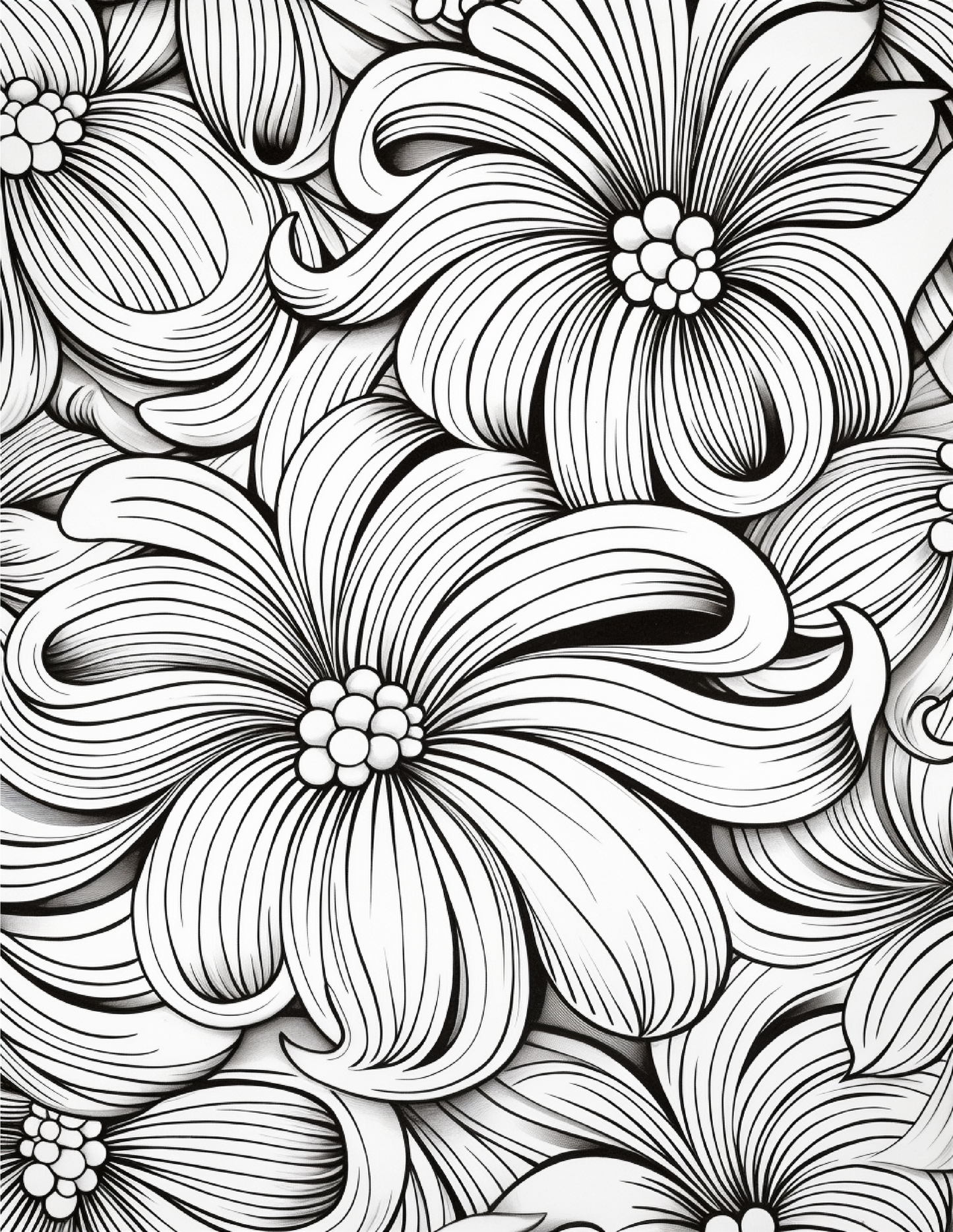 Floral Coloring Sheets
