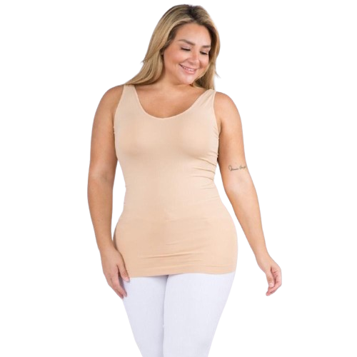 Reversible Neckline Seamless Tank Top