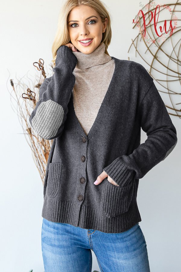Elbow Patch Cardigan