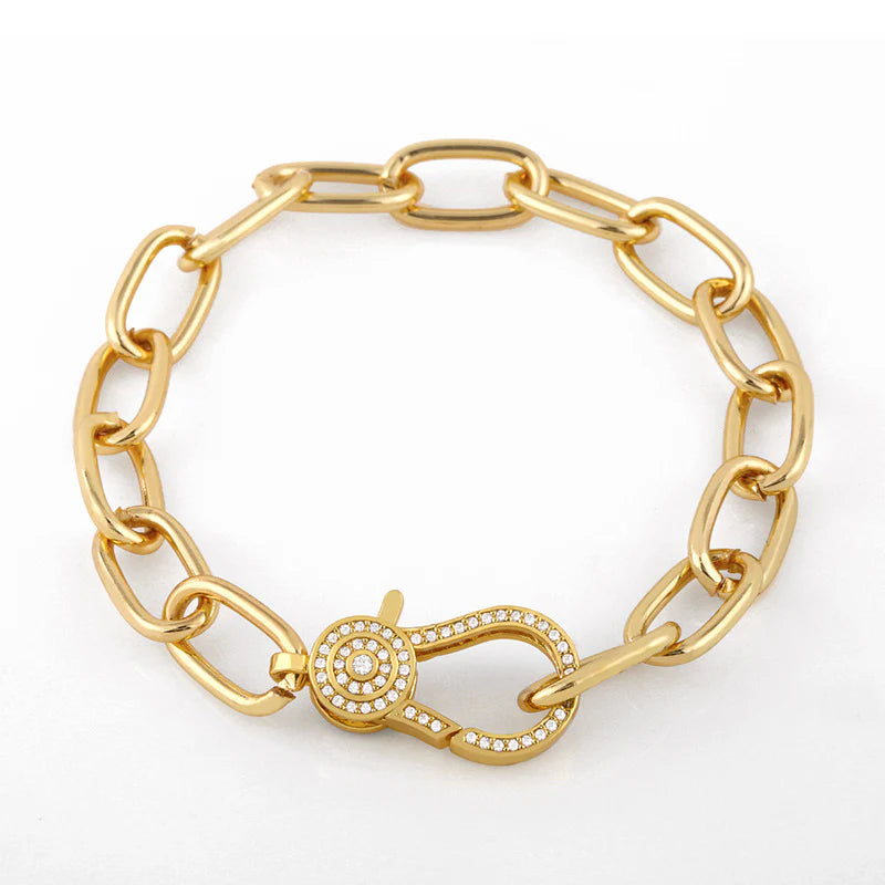 Golden Lock Bracelet
