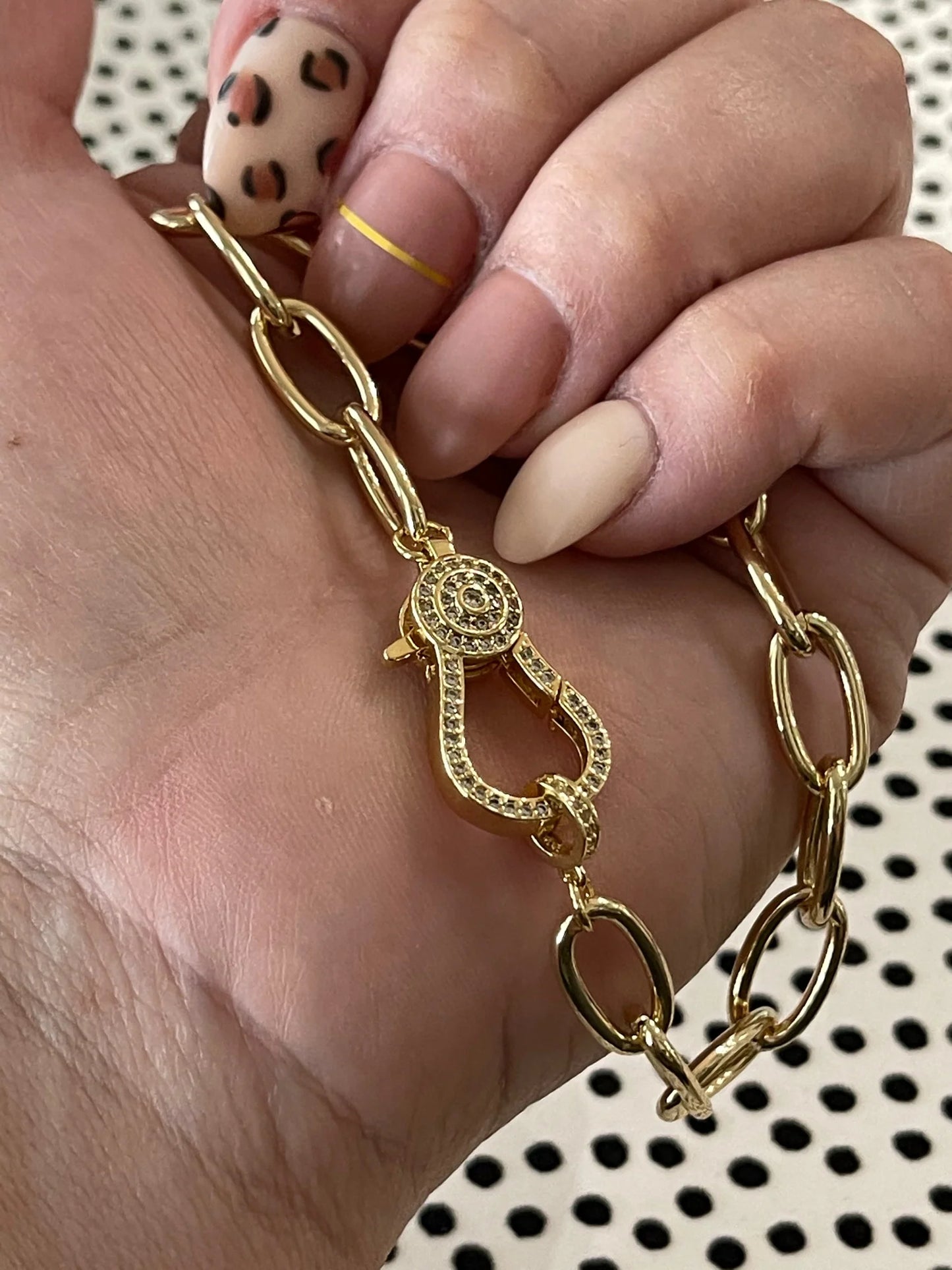 Golden Lock Bracelet