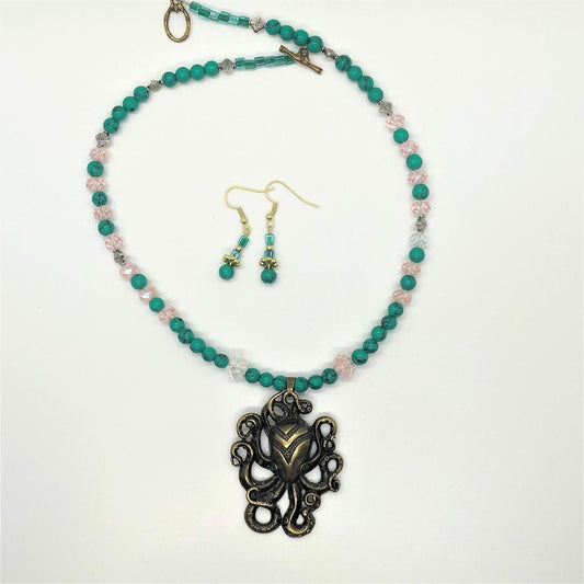 Hand Made Necklace Set- The Kraken