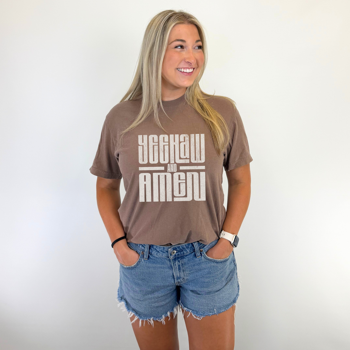 Yeehaw and Amen Tee