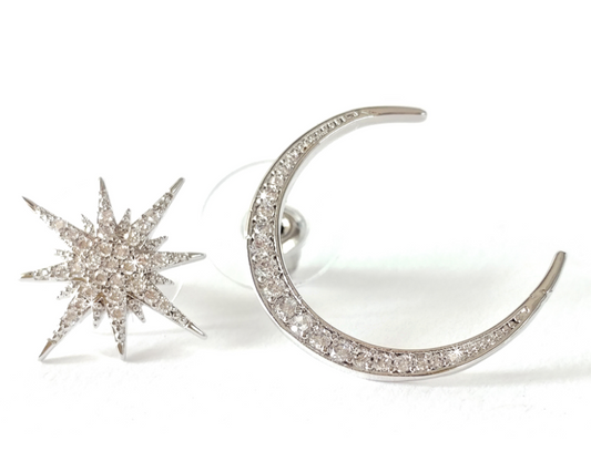 Jacqueline Kent Star & Moon Earrings