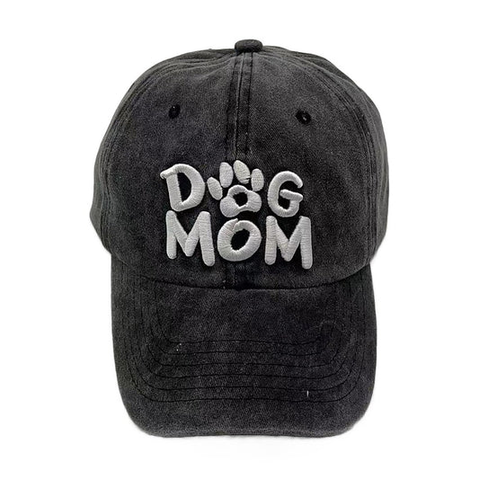 Embroidered Dog Mom Baseball Hat