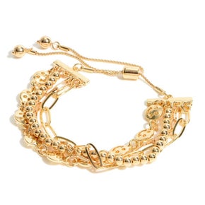 Smiley Face Chain Link Bracelet