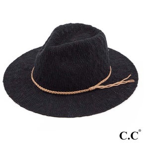 Knitted Boucle Panama Hat
