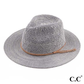 Knitted Boucle Panama Hat