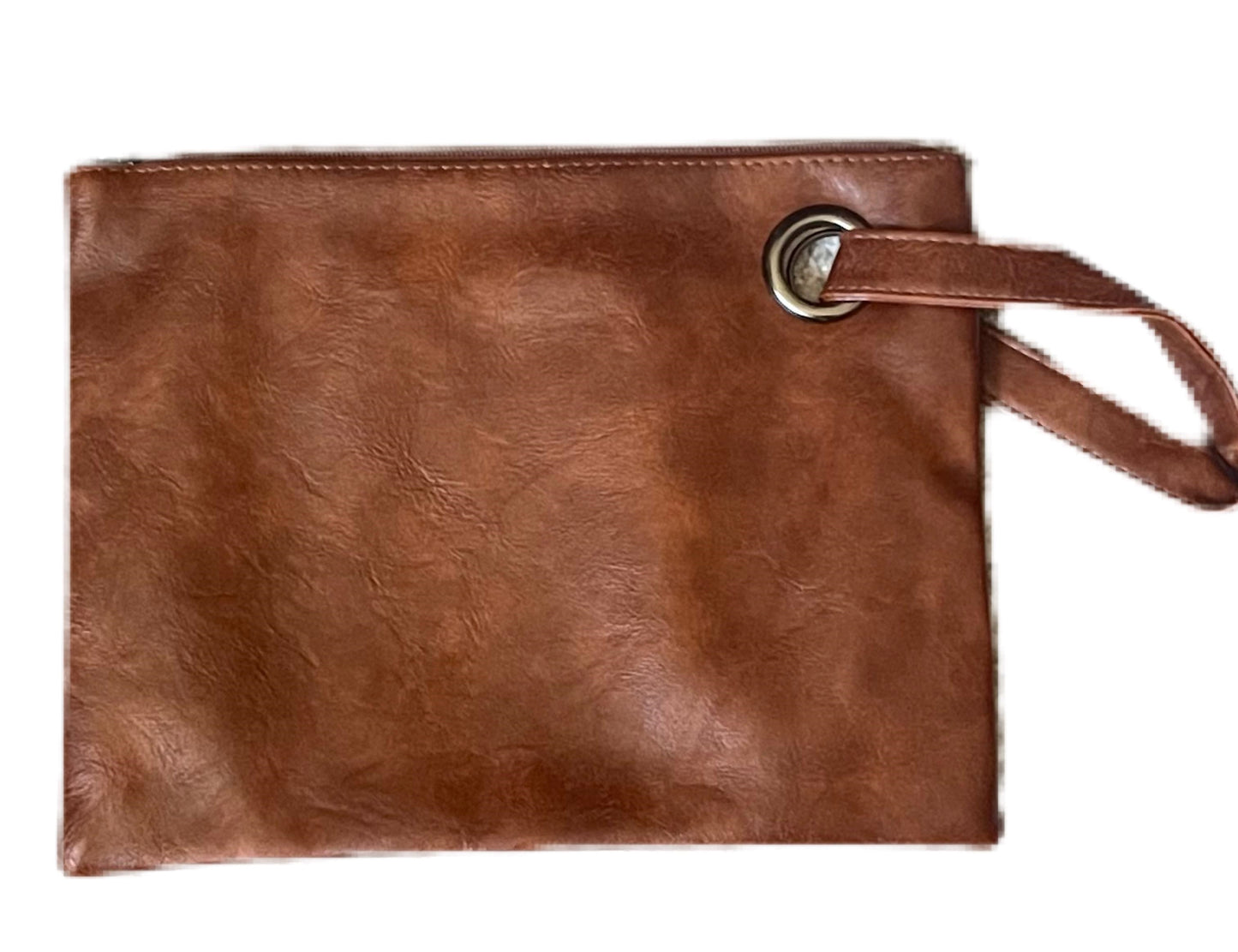 Susan Vegan Leather Handbag-Clutch - Solids