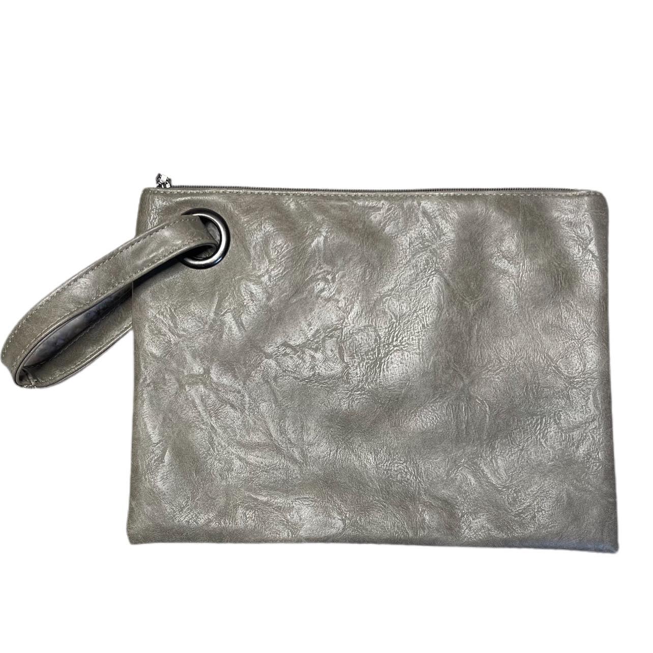 Susan Vegan Leather Handbag-Clutch - Solids