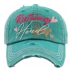 Raisin My Herd Distressed Baseball Hat