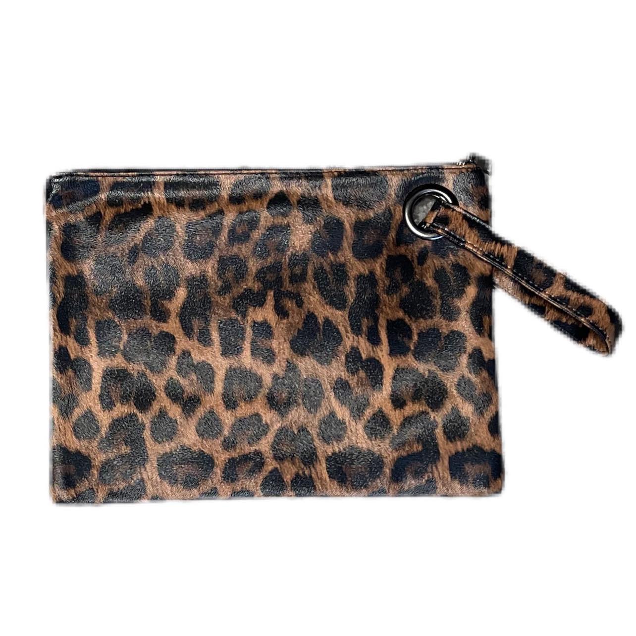 Susan Vegan Leather Handbag-Clutch-Cheetah