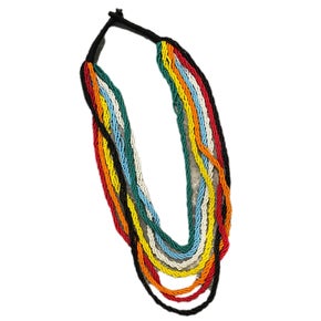 Rainbow Seed Bead Layered Necklace