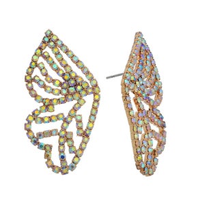Rhinestone Butterfly Earring