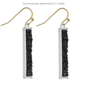 Druzy Bar Earrings