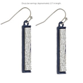 Druzy Bar Earrings
