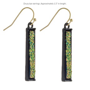 Druzy Bar Earrings