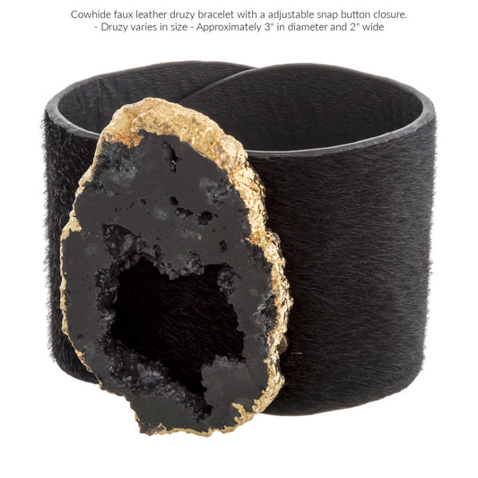 Chunky Druzy Cuff Bracelet
