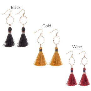 Crystal Thread Tassel Earring