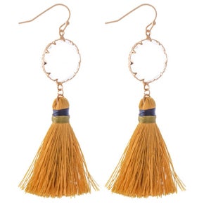 Crystal Thread Tassel Earring