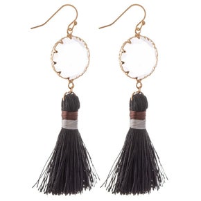 Crystal Thread Tassel Earring