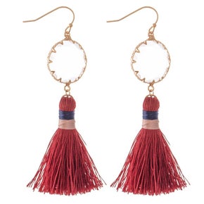 Crystal Thread Tassel Earring