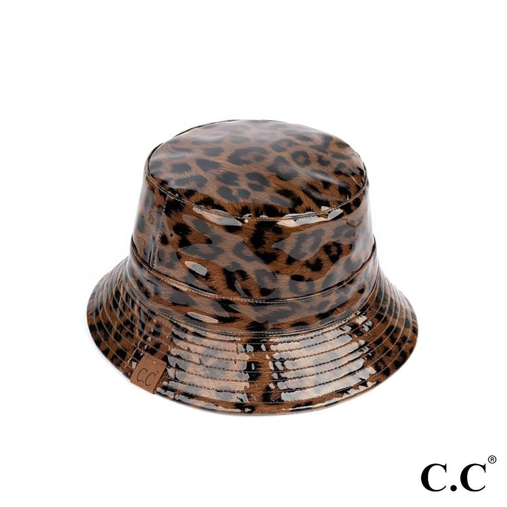 Leopard Print Waterproof Bucket Hat