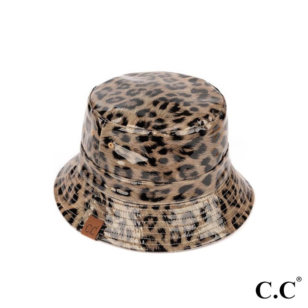 Leopard Print Waterproof Bucket Hat
