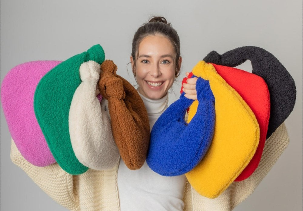 Side Knot Sherpa Bag in Fun Choice of Colors
