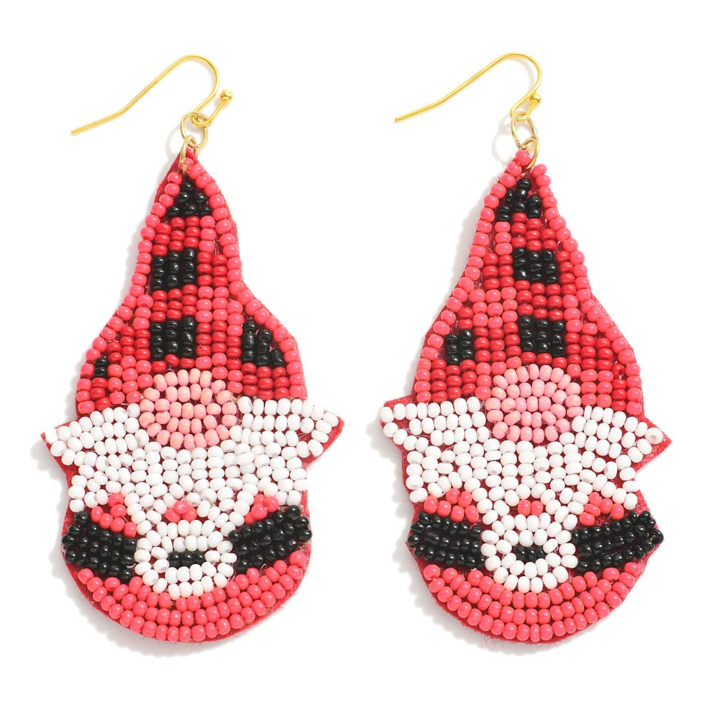 Seed Bead Gnome Earring
